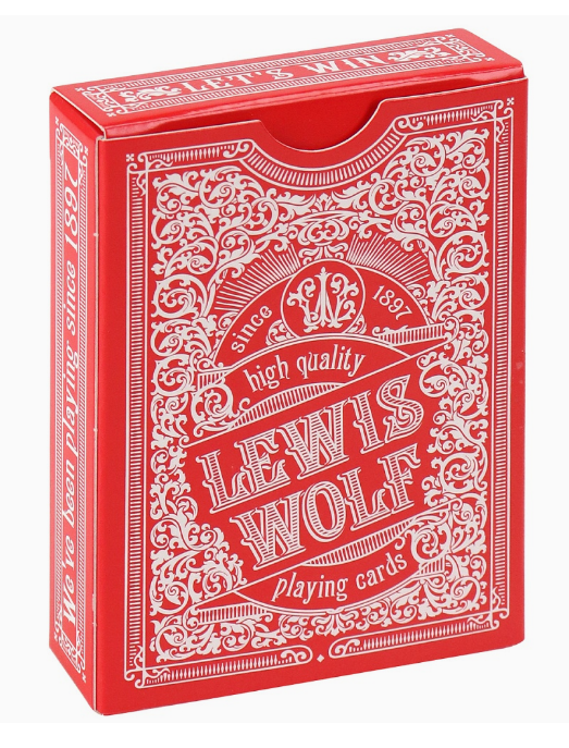 Игральные карты Lewis & Wolf red 54 шт/колода, ИН-3824