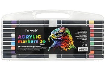 Маркеры акриловые 36 цветов, DV-16045-36