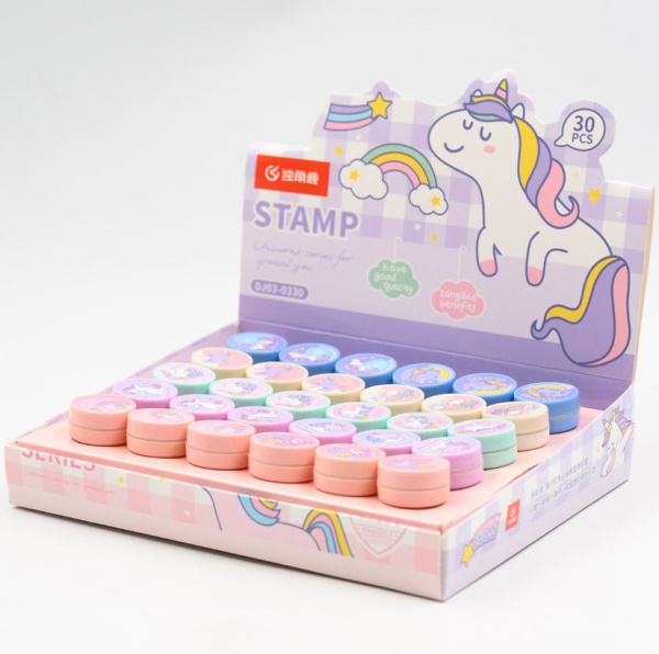 Набор штампиков, ЕДИНАРОЖКИ , (1;30;1800шт), DJ03-0330